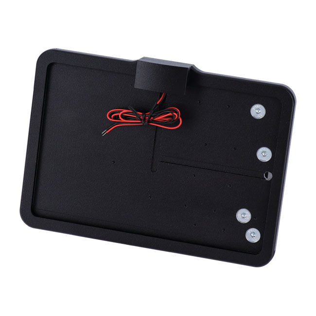 Cpv, ''Slide In'' License Plate Bracket. Side Mount, Black License Plate Brackets Cpv