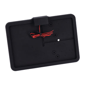 Cpv, ''Slide In'' License Plate Bracket. Side Mount, Black License Plate Brackets Cpv