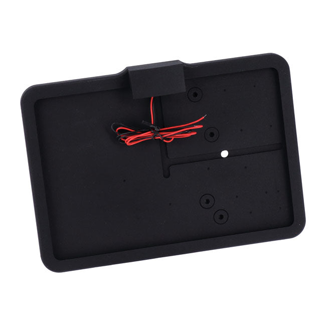 Cpv, ''Slide In'' License Plate Bracket. Side Mount, Black License Plate Brackets Cpv