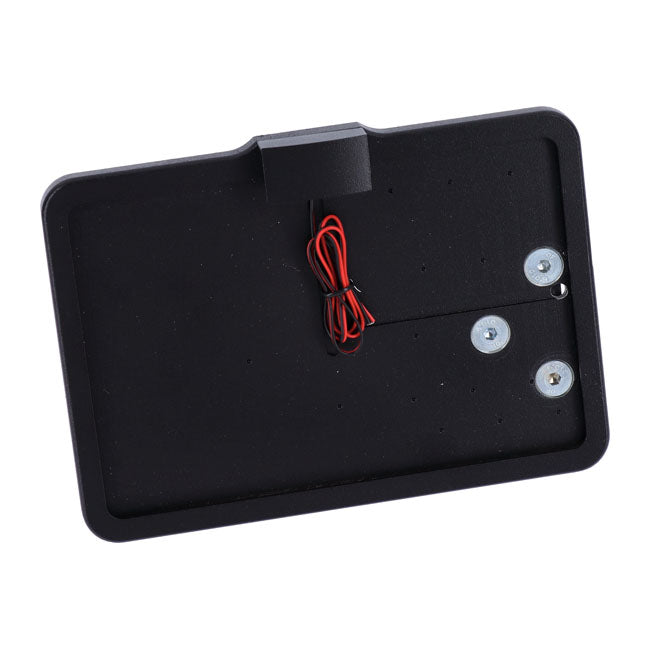Cpv, ''Slide In'' License Plate Bracket. Side Mount, Black License Plate Brackets Cpv