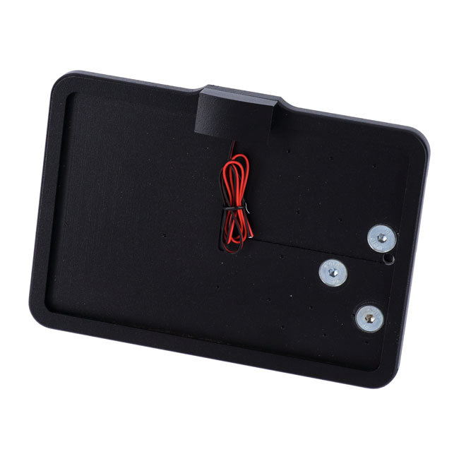 Cpv, ''Slide In'' License Plate Bracket. Side Mount, Black License Plate Brackets Cpv