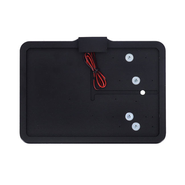 Cpv, ''Slide In'' License Plate Bracket. Side Mount, Black License Plate Brackets Cpv