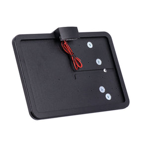 Cpv, ''Slide In'' License Plate Bracket. Side Mount, Black License Plate Brackets Cpv