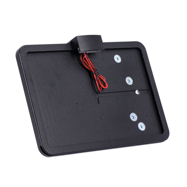 Cpv, ''Slide In'' License Plate Bracket. Side Mount, Black License Plate Brackets Cpv