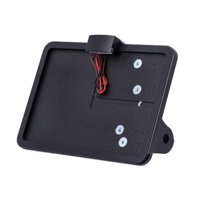 Cpv, ''Slide In'' License Plate Bracket. Side Mount, Black License Plate Brackets Cpv