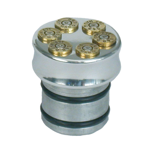 Cvp, Oil Tank Fill Plug, No Dipstick. Bullet. Polished Oil Tanks Fill Plugs Cpv