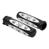 Cpv, Skull Handlebar Grip Set. Black Grips Cpv