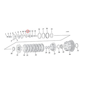 Retaining Ring, Clutch Adjusting Screw Clutch Misc Mcs