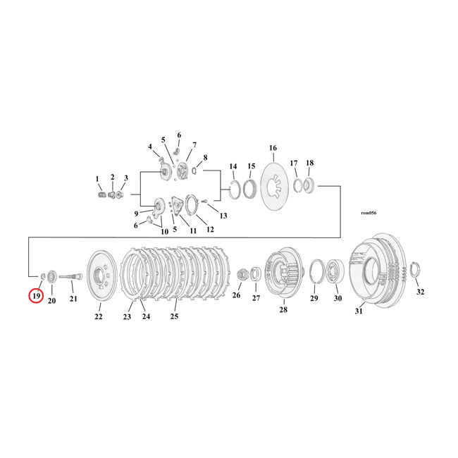 Retaining Ring, Clutch Adjusting Screw Clutch Misc Mcs