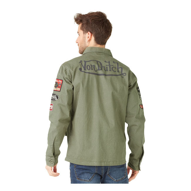Von Dutch Rebel shirt green Shirts Von Dutch