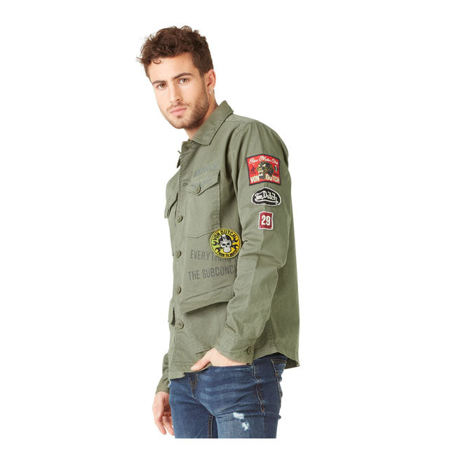 Von Dutch Rebel shirt green Shirts Von Dutch