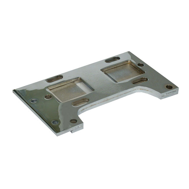 Paughco, 4-sp transmission mount plate. 1.5" offset. Alu Transmission Mount Plates Paughco