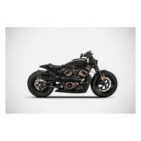 Zard, Sportster S GT exhaust system. Matte black Full Exhaust System Zard