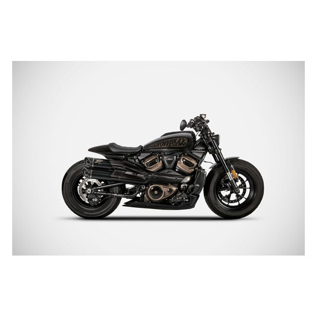 Zard, Sportster S GT exhaust system. Matte black Full Exhaust System Zard
