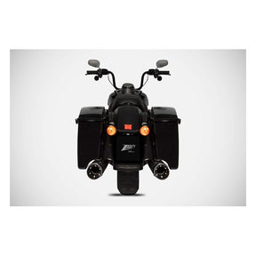 Zard, Inox Touring slip-on mufflers. Matte black Full Exhaust System Zard