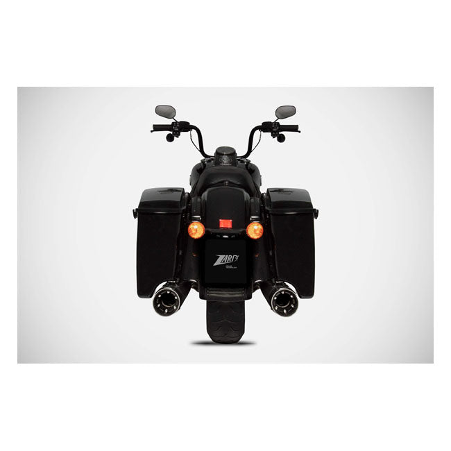 Zard, Inox Touring slip-on mufflers. Matte black Full Exhaust System Zard