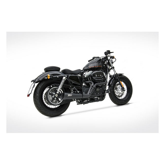Zard, Conical 2-1 XL Sportster exhaust system. Matte black Full Exhaust System Zard