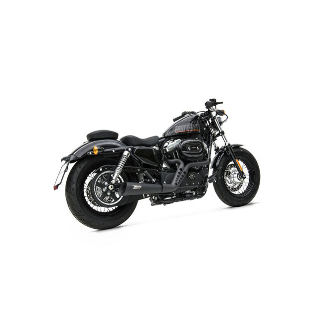 Zard, Sport 2-1 exhaust XL Sportster. Black Full Exhaust System Zard