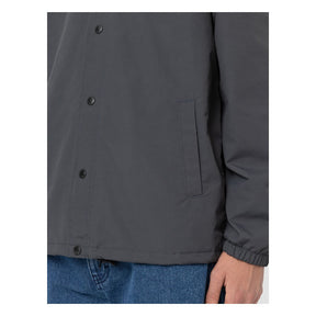 Oakport Coach Jacket Charcoal, Grey Jacket Dickies