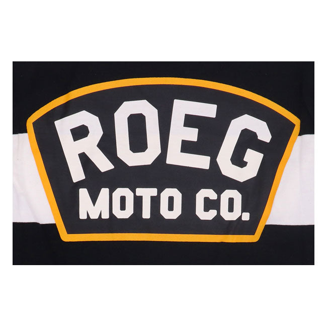 Roeg Shawn Stripe Sweatshirt Off White/Black Sweatshirts Roeg