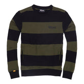 Roeg Shawn Stripe Sweatshirt Army/Black Sweatshirts Roeg