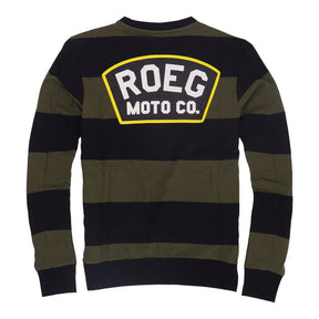 Roeg Shawn Stripe Sweatshirt Army/Black Sweatshirts Roeg