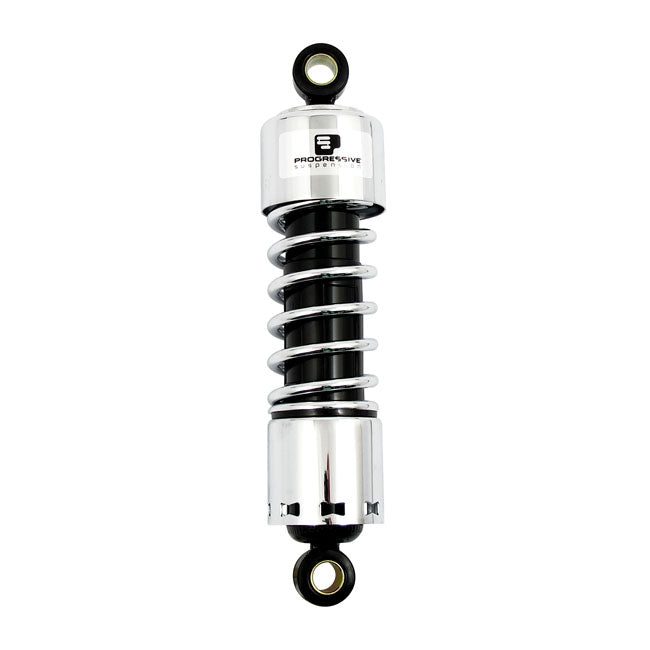 Progressive Suspension 412 Standard Series Rear Shocks 11", Chrome - 04-22 Sportster Shock Absorbers Progressive Suspension