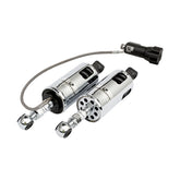 Progressive Suspension 422 Heavy Duty Series Rear Shocks With Remote Adjustable, Chrome - 89-99 Softail Shock Absorbers Progressive Suspension