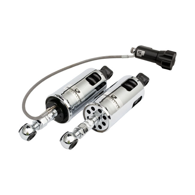 Progressive Suspension 422 Heavy Duty Series Rear Shocks With Remote Adjustable, Chrome - 89-99 Softail Shock Absorbers Progressive Suspension