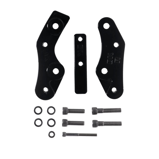 Dk Custom Products, Rider Floorboard Relocation Kit. Black Floorboards Relocators Dk Custom