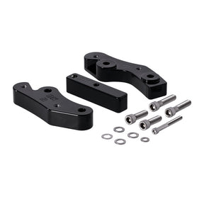 Dk Custom Products, Rider Floorboard Relocation Kit. Black Floorboards Relocators Dk Custom