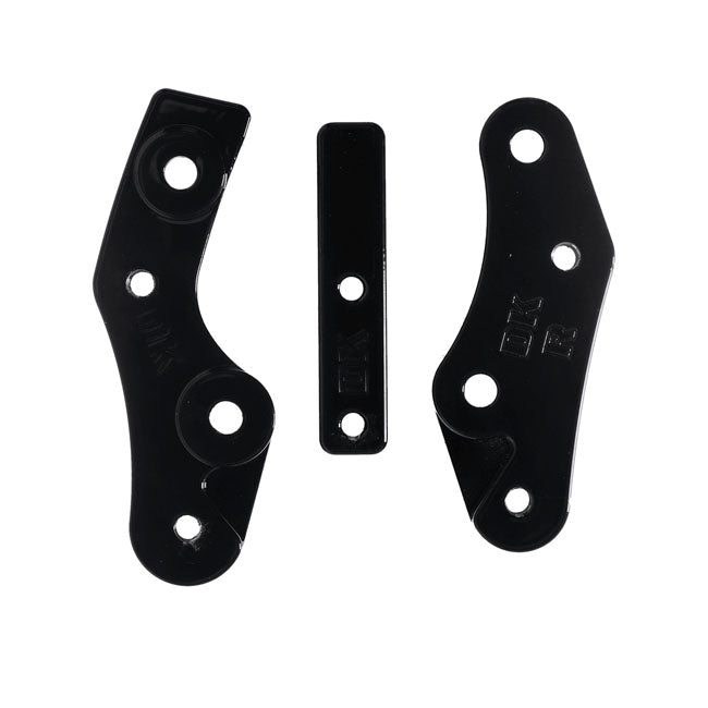 Dk Custom Products, Rider Floorboard Relocation Kit. Black Floorboards Relocators Dk Custom