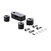 Dk Custom Products, Rider Floorboard Relocation Kit. Black Floorboards Relocators Dk Custom