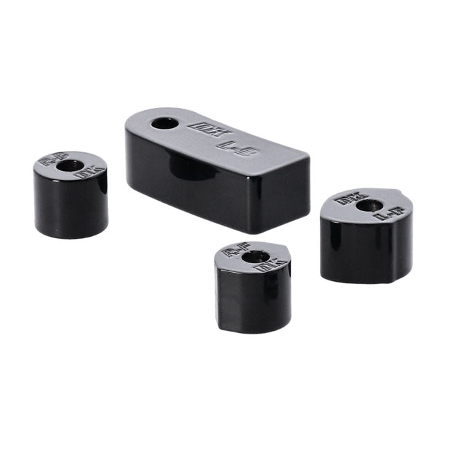 Dk Custom Products, Rider Floorboard Relocation Kit. Black Floorboards Relocators Dk Custom