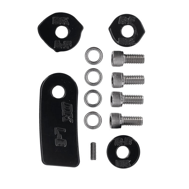 Dk Custom Products, Rider Floorboard Relocation Kit. Black Floorboards Relocators Dk Custom