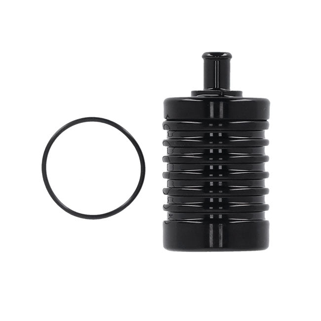 Dk Custom Products, 4 Stage Billet Catch Can. Black Breathers Dk Custom