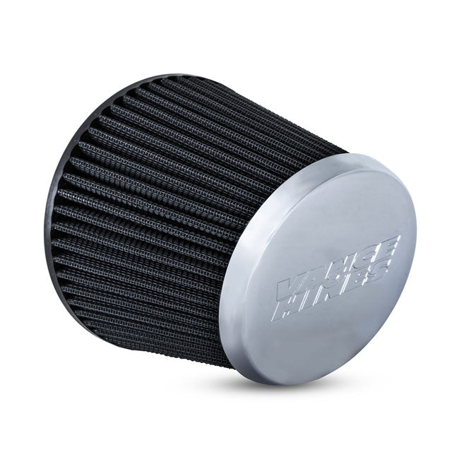 Vance & Hines V02 Falcon Replacement Air Filter, Chrome Aircleaner Elements Vance & Hines