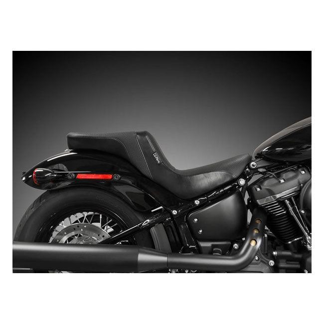 Le Pera Dytona 2Up Basket Weave Seat - 20+ Softail (FXST) Seat Le Pera