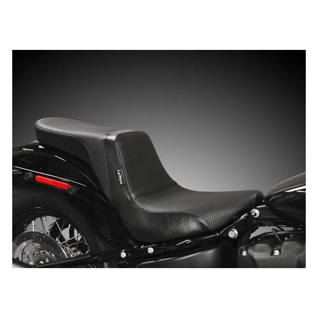 Le Pera Dytona 2Up Basket Weave Seat - 20+ Softail (FXST) Seat Le Pera