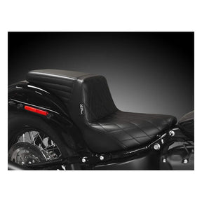 Le Pera KickFlip Basket Weave Seat - 20+ Softail (FXST) Solo Seats Le Pera