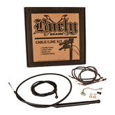Burly Brand Cntrl Kit 16 Gorilla Blk Apehanger Cable/Line Kits Burly Brand