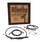 Burly Brand Cntrl Kit 15 Bagger Blk Apehanger Cable/Line Kits Burly Brand