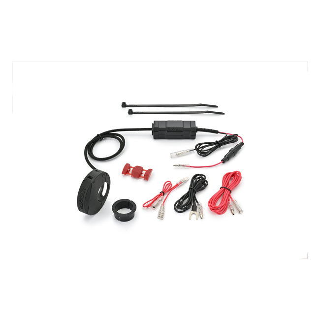 Daytona, slim mount USB Type-C charge port. Black Power Sources 12 Volt Daytona