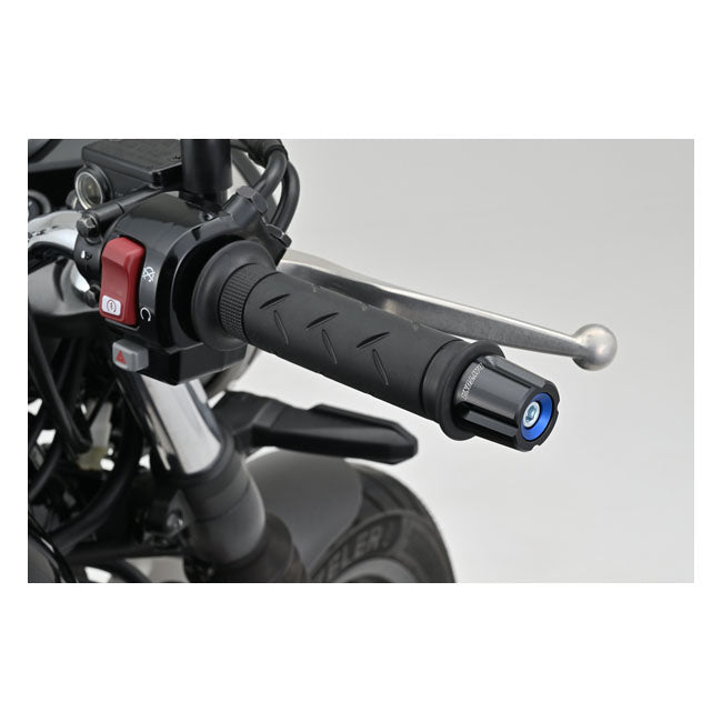 Daytona, Compass handlebar end. Blue Handlebar Misc Daytona