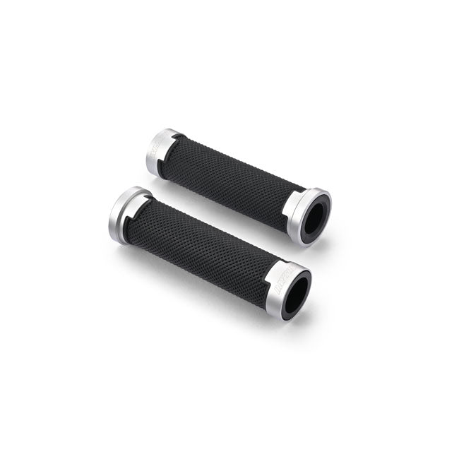 Daytona, Base grip set. Black / Silver Grips Daytona