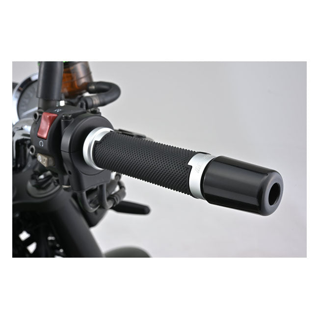 Daytona, Base grip set. Black / Silver Grips Daytona