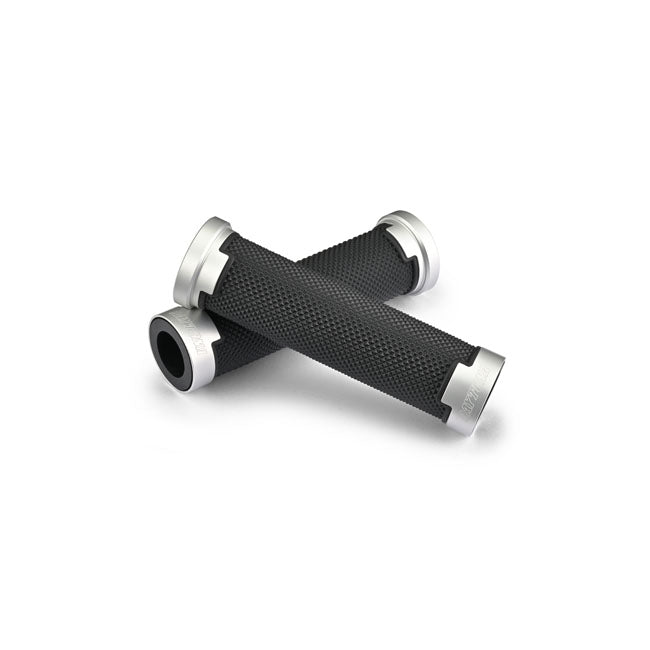 Daytona, Base grip set. Black / Silver Grips Daytona