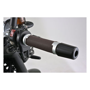 Daytona, Base grip set. Brown / Silver Grips Daytona
