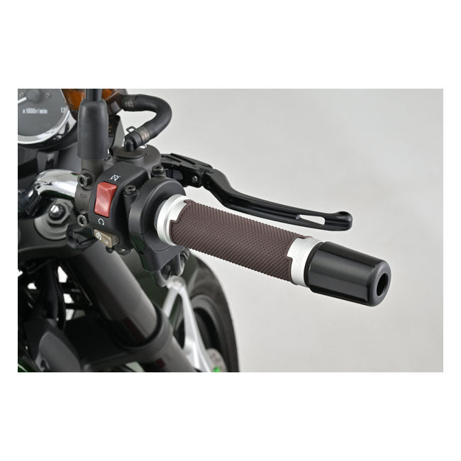 Daytona, Base grip set. Brown / Silver Grips Daytona