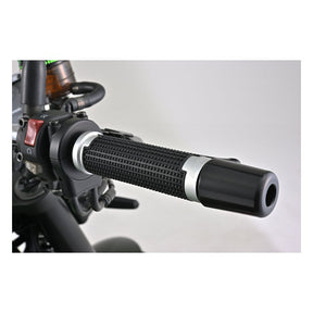 Daytona, Cross grip set. Black/silver Grips Daytona